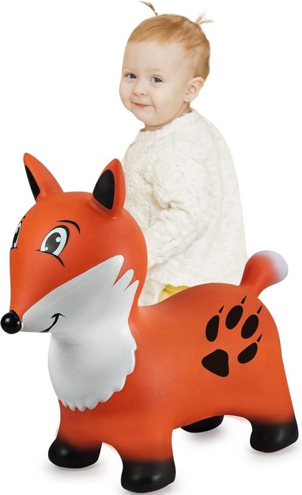 Actual product image Orange Hüpftier Fuchs mit Pumpe