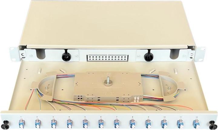 Actual product image Paschke Splice box/patch panel 48.30cm (19") 12x LCd OS2 BLUE 442304-12SA