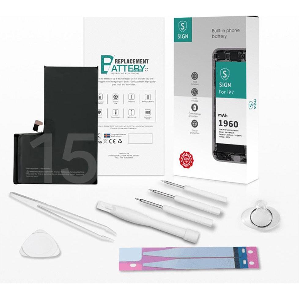 SIGN Complete Battery Replacement Kit - iPhone 15, Smartphone Akku