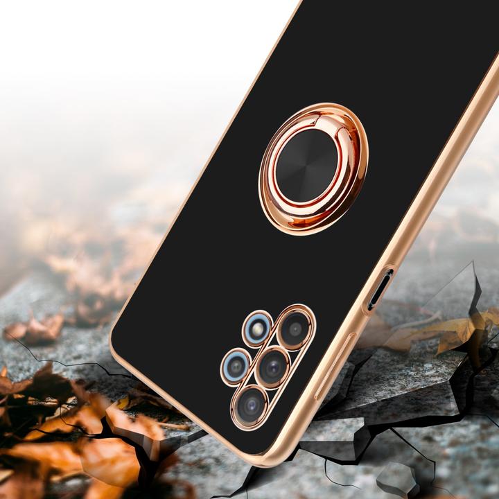Actual product image Cadorabo Case for Samsung Galaxy A32 5G in TPU with camera protection and ring LM089 Style (Samsung Galaxy A32 5G)