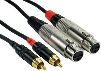 Rock Cable NRA-070-0100 (2 m, Cinch, XLR)