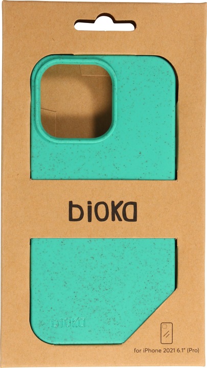 Produktbild Bioka Hülle Biologisch Abbaubar Eco-Friendly Kompostierbar Türkis (Apple iPhone 13 Pro)