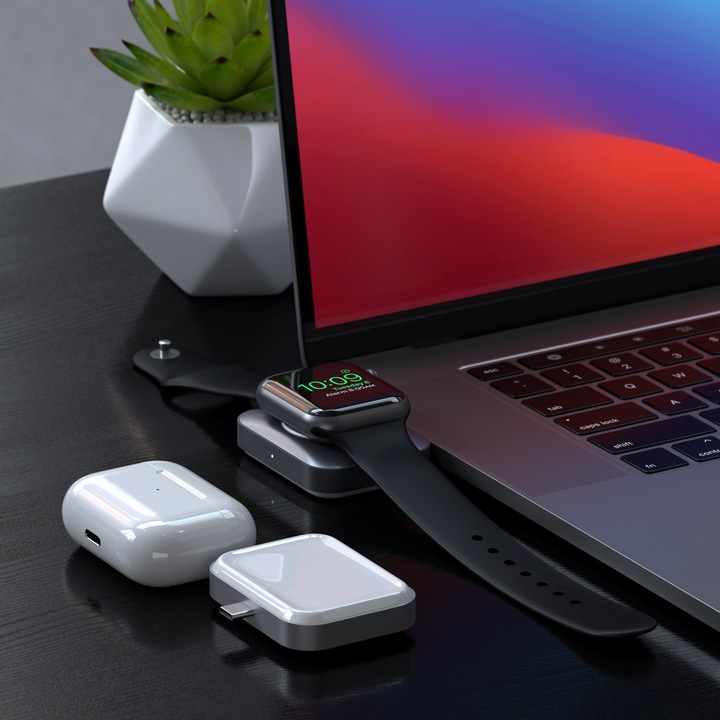 Actual product image Satechi USB-C Charging Dock for Airpod & AppleWatch (2.50 W)