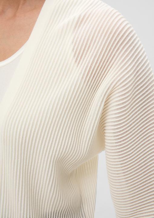 Produktbild s.Oliver Strickjacke Strickjacke mit 3/4-Ärmeln (46)