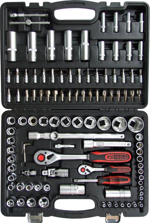 Actual product image KS Tools 1/4 +1/2 socket 108-pcs.