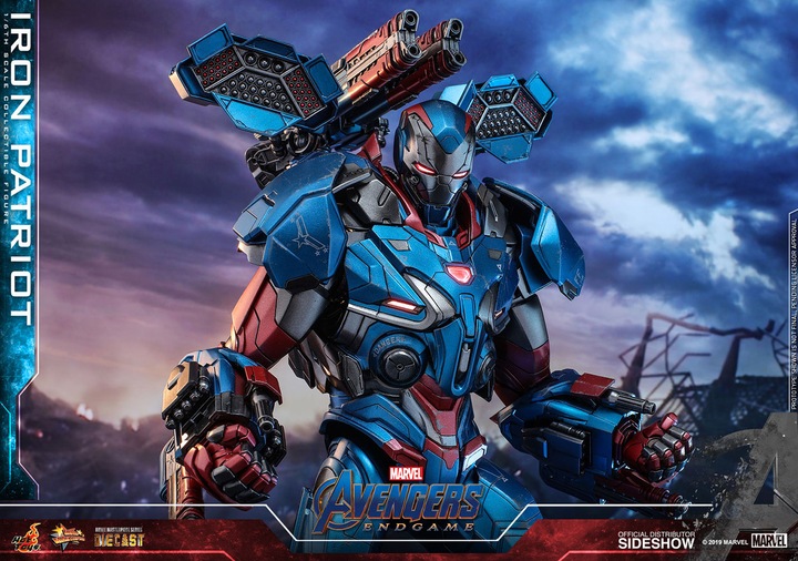 Actual product image Hot Toys Avengers Endgame "Iron Patriot" 1/6 Scale Figure