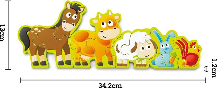 Produktbild Hape Zahlen & Farmtiere (10 Teile)