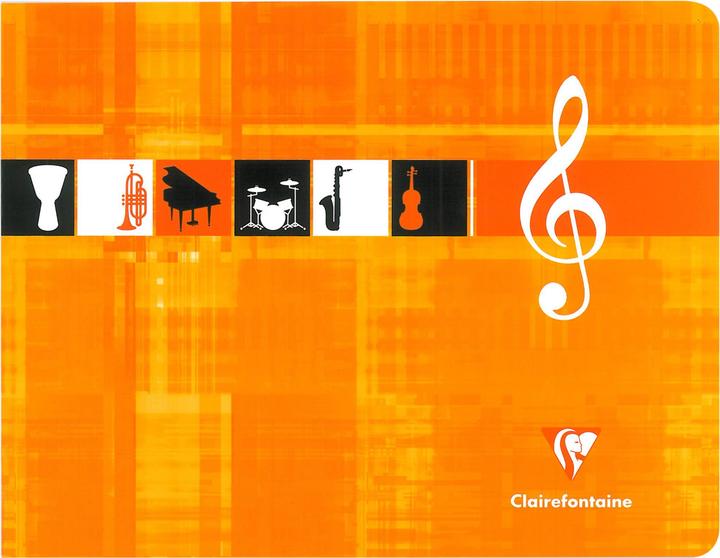 Produktbild Clairefontaine Notenheft (17 x 22 cm, Liniert, Harter Einband)