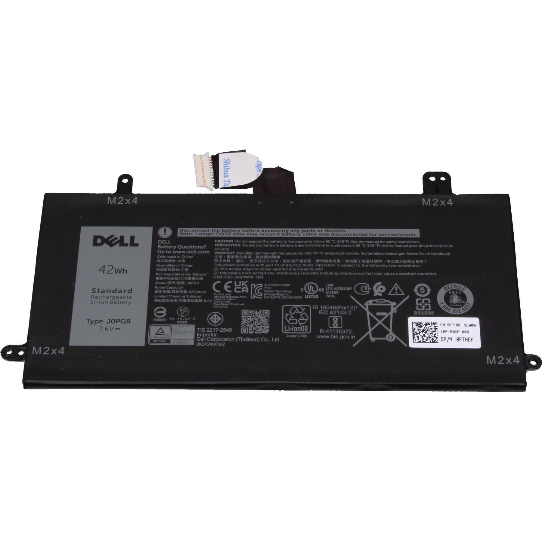 Dell FTH6F (4 Zellen, 5264 mAh), Notebook Akku