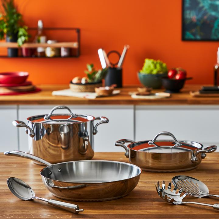 Actual product image Lagostina Acc Lagofusion 09AG Grillpfanne Rund (28 cm, Grill pan, Stainless steel)