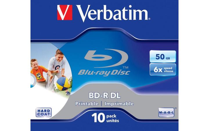 Actual product image Verbatim 43736 BluRay BD-R DL 10pc (10 x)