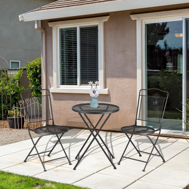 Produktbild Outsunny Gartenmöbel-Set mit 2 Stühle (52 cm)