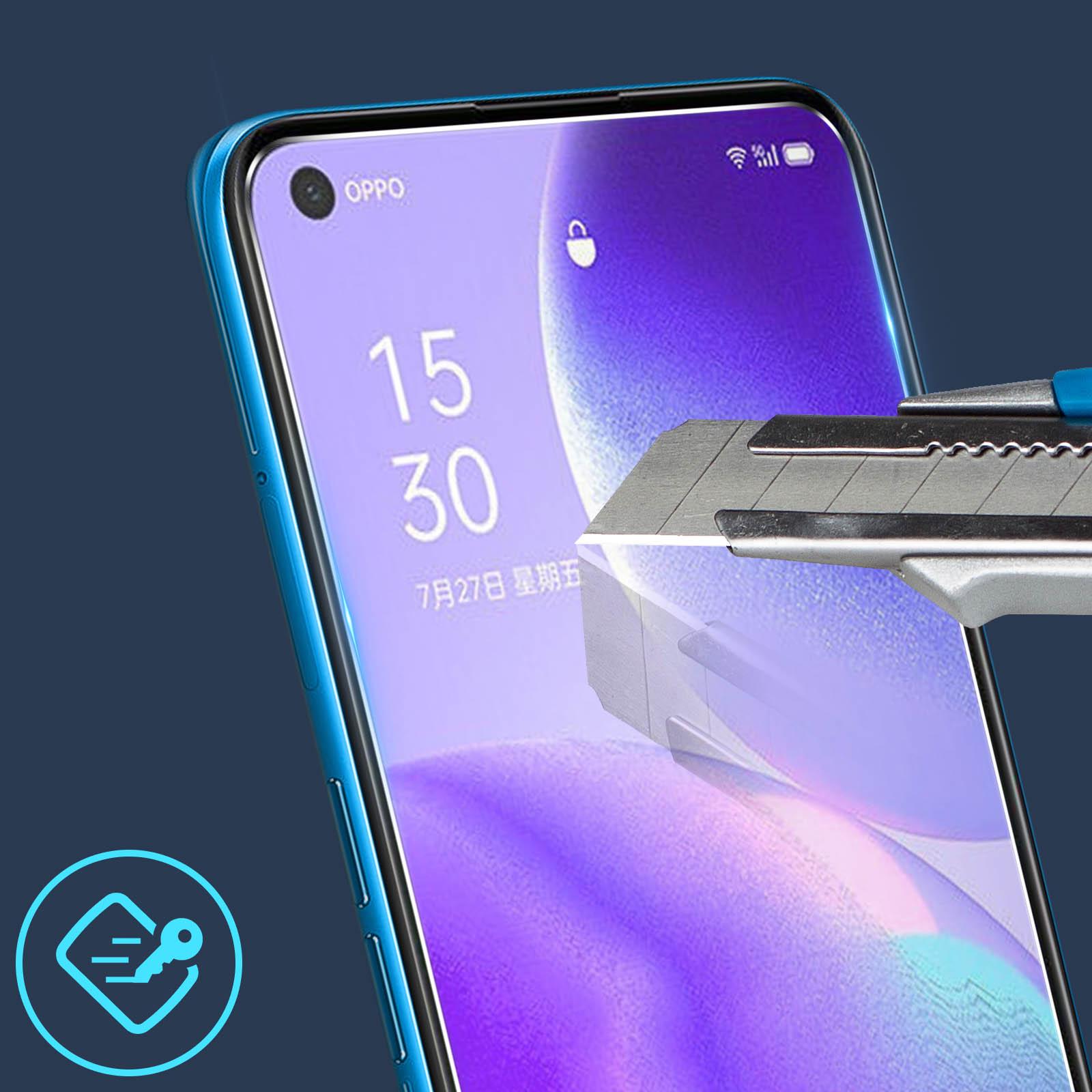 Thumbnail - Avizar Kristallklare Folie, Glas-Displayschutz (1 Stück, Oppo Find X3 Lite), Smartphone Schutzfolie, Transparent