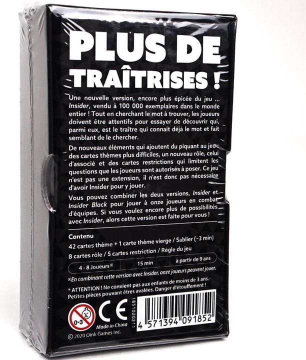 Actual product image Oink Games Insider Black (f) (French)