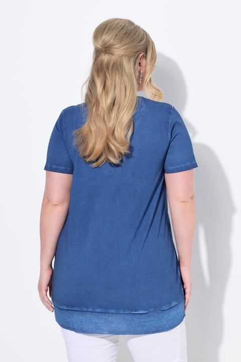 Image du produit Miamoda T-Shirt, floraler Druck, Saum hinten länger (44)