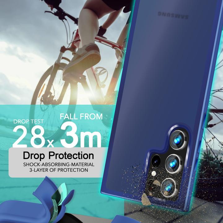 Actual product image Nalia Semi-transparent hybrid cover with protective frame (Samsung Galaxy S24 Ultra)