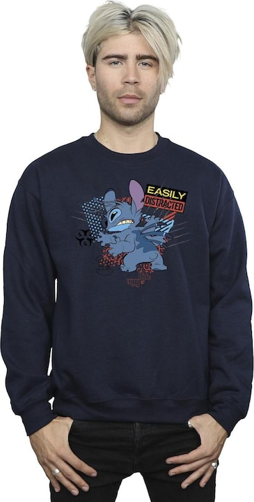 Immagine prodotto Disney Lilo And Stitch Easily Distracted Felpa Uomo (XXL)