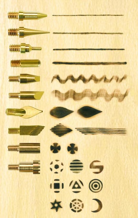 Image du produit Pebaro Kit de pistolets à peinture avec 20 embouts on/o