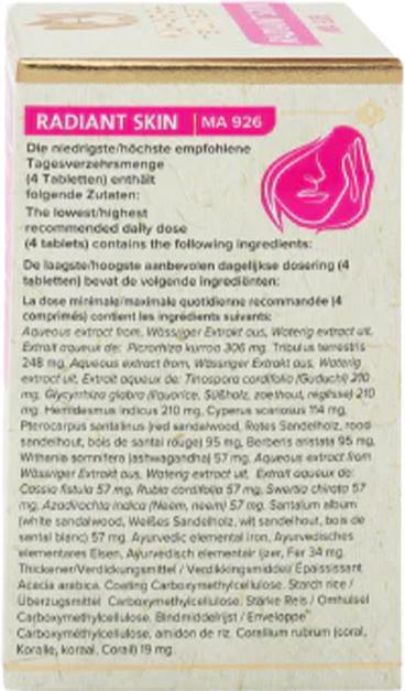 Immagine prodotto Maharishi Ayurveda Pelle radiosa (60 Pezzo/i, Pillole, 30 g)