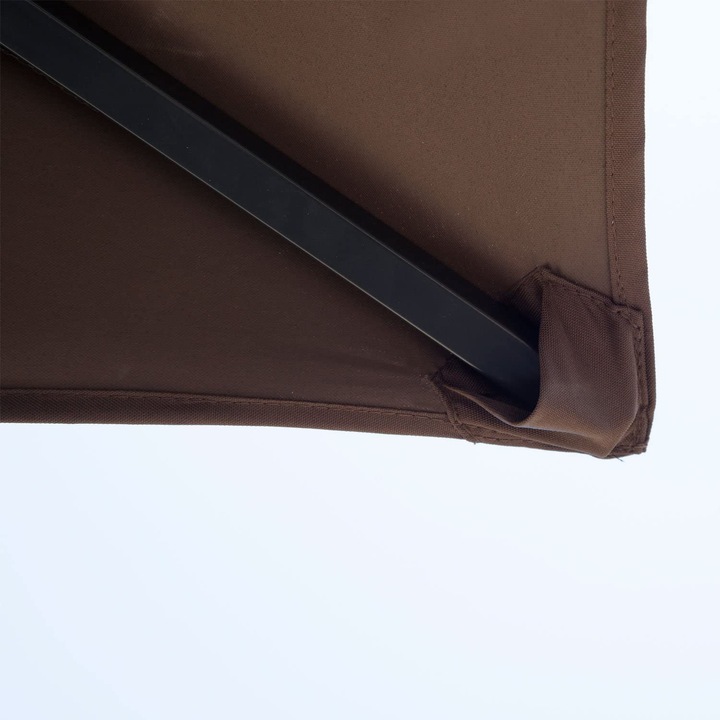Immagine prodotto Outsunny Gazebo per barbecue Doppio tetto ignifugo Caffè marrone+nero 245 x 148 x 252 cm (245 cm, 150 cm)