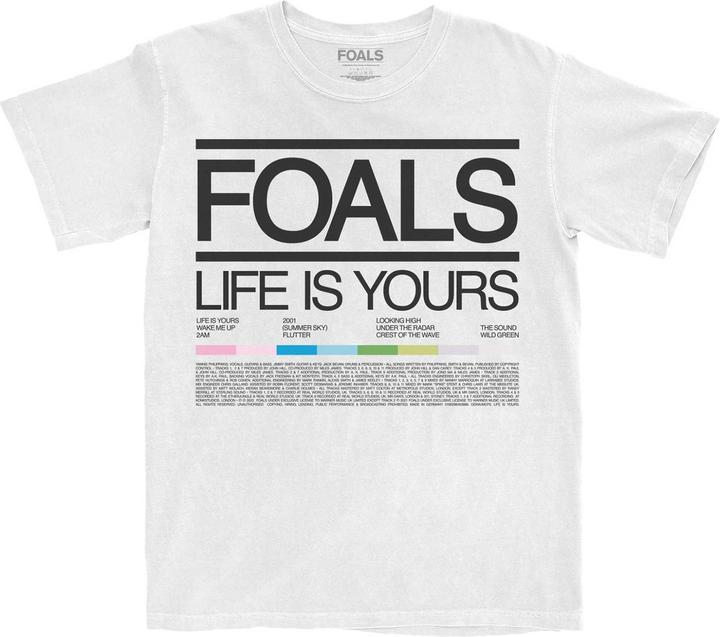 Immagine prodotto Foals Life Is Yours Song List (XXL)