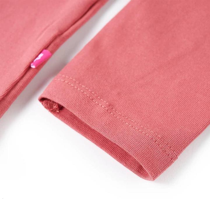Produktbild vidaXL Kinder-Langarmshirt Altrosa 92,Material: 95 % Baumwolle. 5 (92)