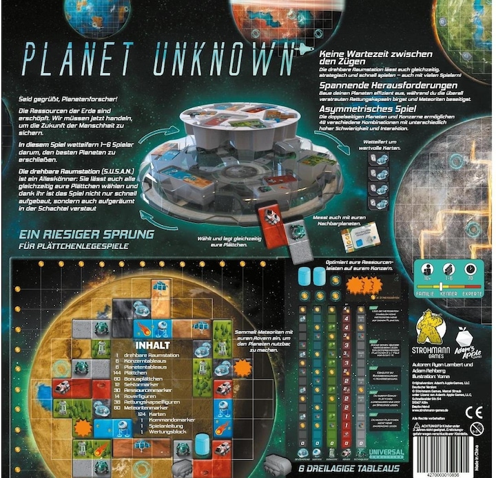 Produktbild Strohmann Games Kennerspiel Planet Unknown (Deutsch)