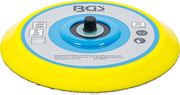 Actual product image BGS Hook and Loop Pad for 3290 / 8688 Ø 150 mm