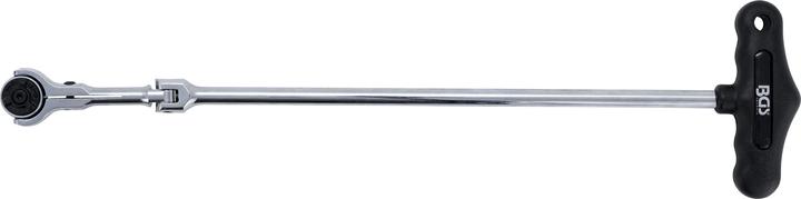 Immagine prodotto BGS Cricchetto testa snodata con impugnatura a T, snodato 6,3 mm (1/4") (1/4")
