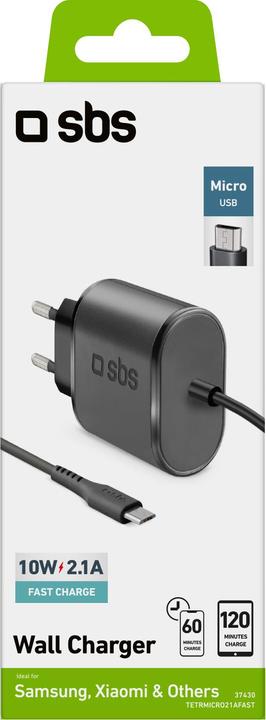 Produktbild SBS Micro USB-Reiseladegerät 2100 mAh (10 W, 1 Port)