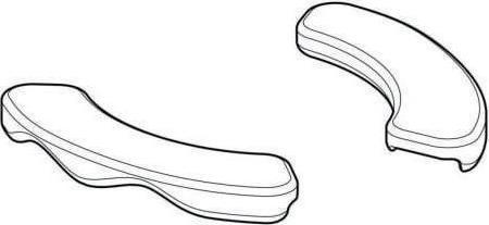 Produktbild Geberit GE Set Sitzauflagen für WC grau grau