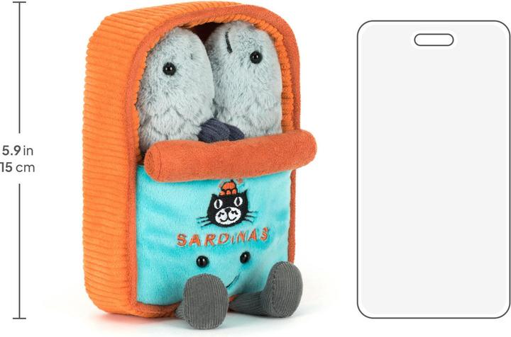 Actual product image Jellycat Sardinas (15 cm)