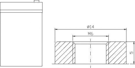Produktbild Ritar AGM-Batterie RA12-55D (12 V, 55 Ah)