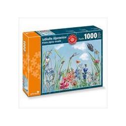Thumbnail - CartaMedia 1'000 Teile Puzzle Lebhafte Alpenwiese (1000 Teile)