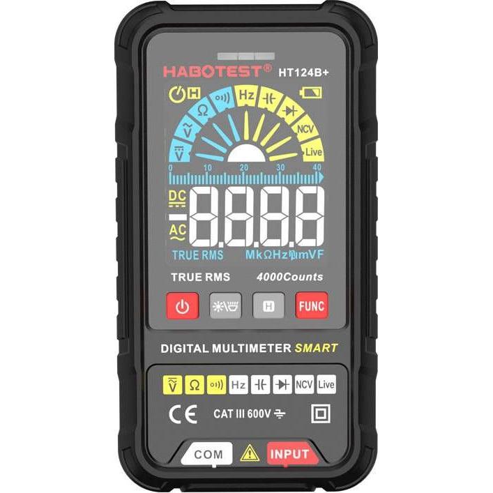 Thumbnail - Habotest, Multimeter, HT124B+ Digital Universal Multimeter (CAT III 600V)