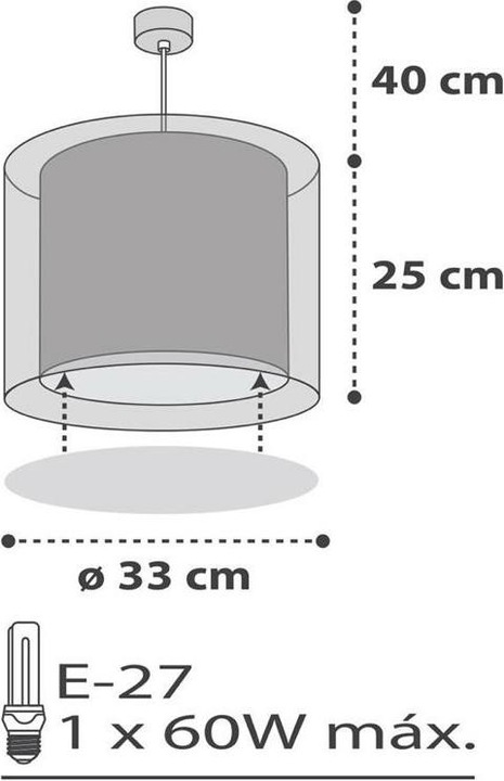 Immagine prodotto Dalber Lampada a sospensione Clouds Grey (E27)