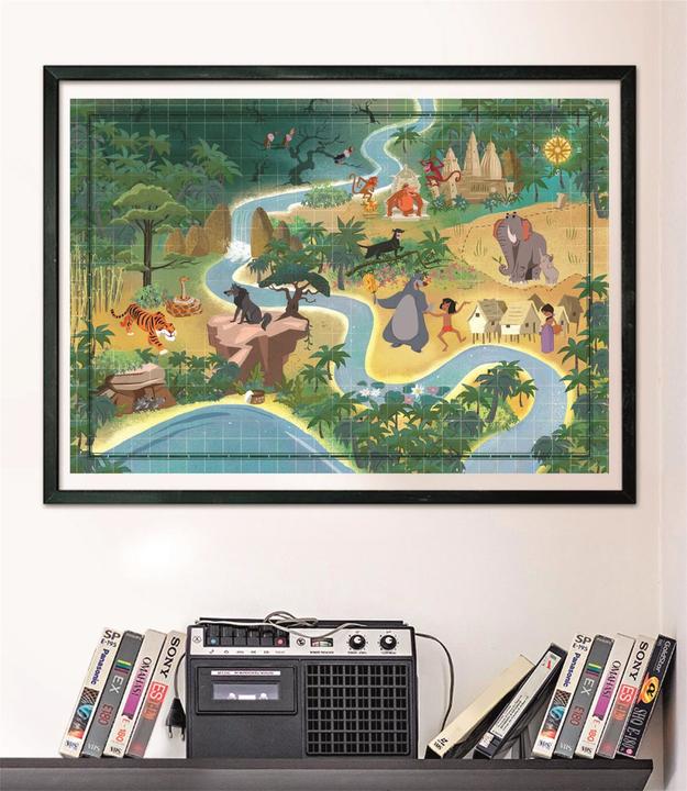 Image du produit Clementoni Puzzle Story Maps - Le livre de la jungle de Disney (1000 pcs) (39813) (1000 pièces)