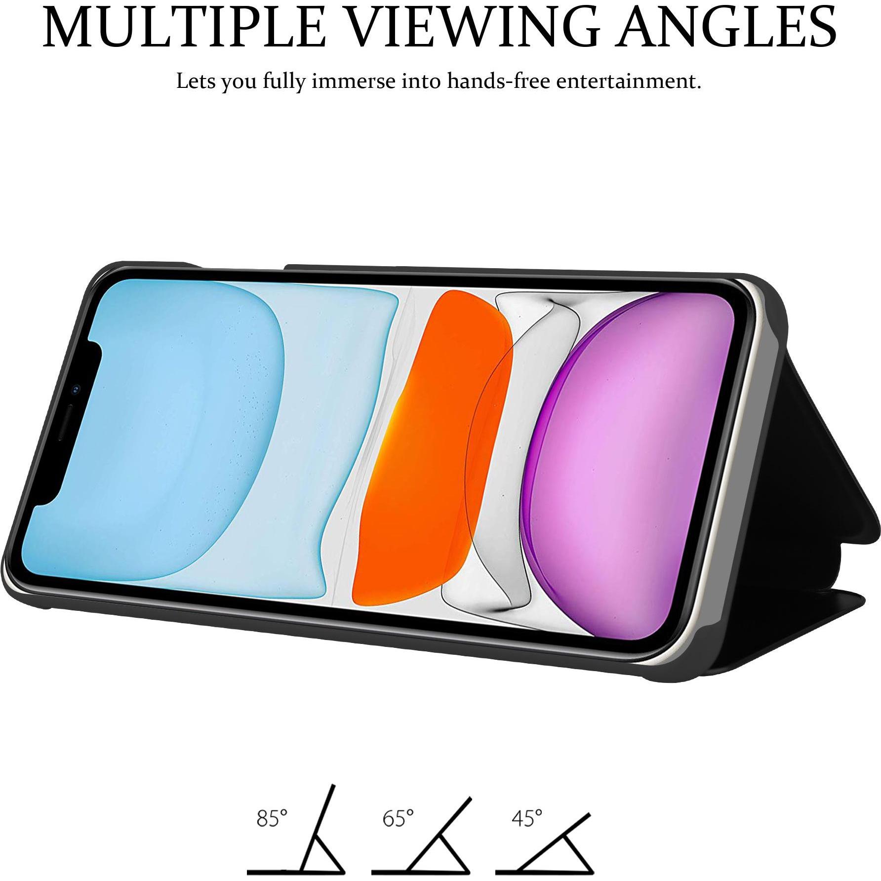 Thumbnail - Cadorabo Book Smart View Spiegel Cover (Apple iPhone 11), Smartphone Hülle, Schwarz