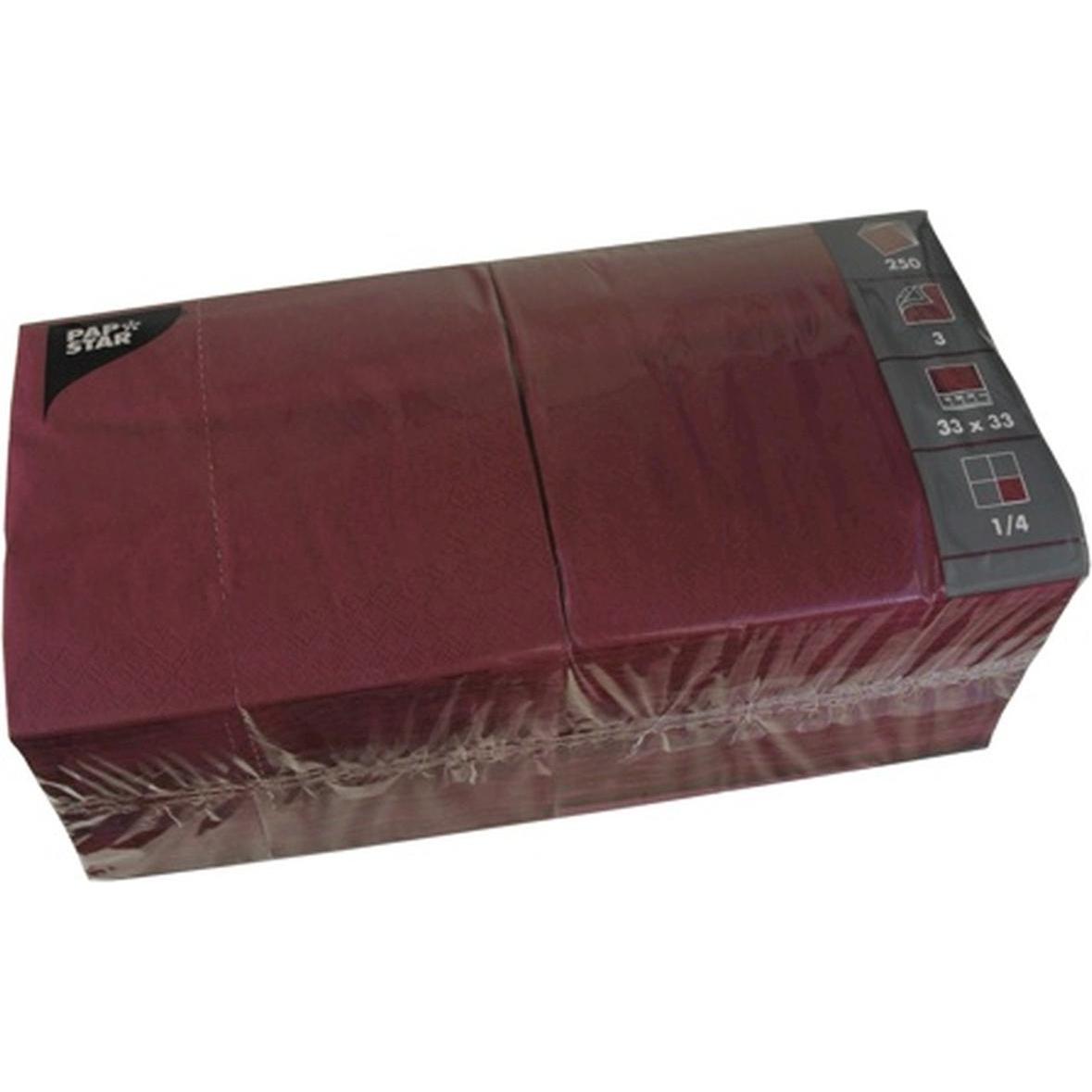 Papstar, Servietten, Servietten (250 x, 33 x 33 cm)