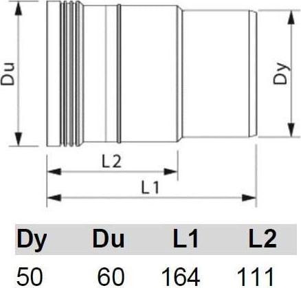 Actual product image Wavin Expansion Joint Diameter - 50 mm
