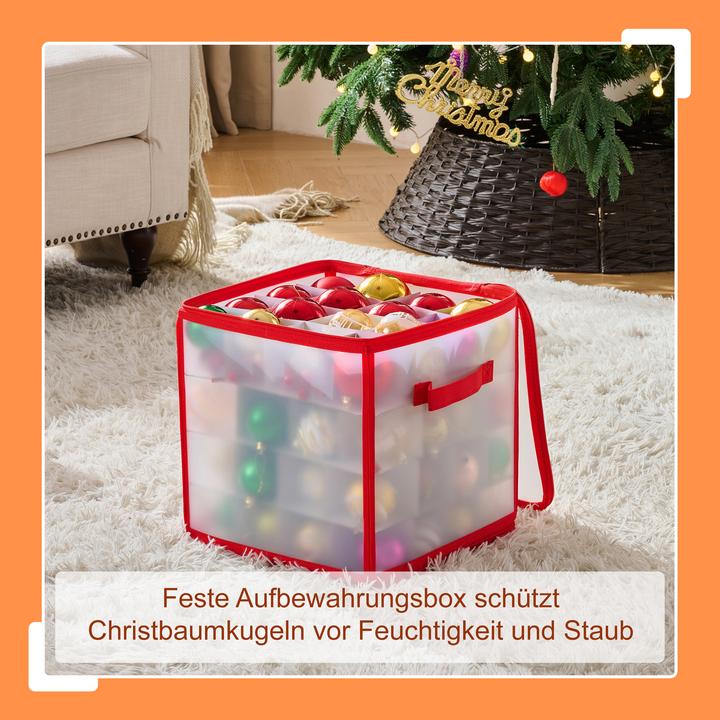 Produktbild Relaxdays Weihnachtskugel Aufbewahrungsbox (36 cm, 1x)