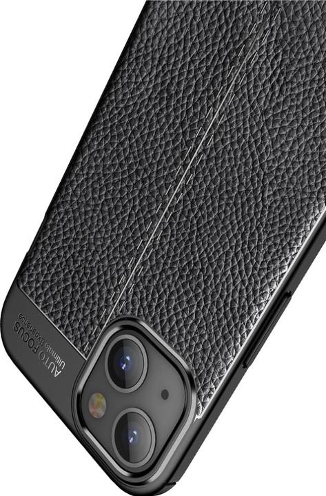 Produktbild Screenguard Apple iPhone 14 Hülle Leather Design TPU Cover (Apple iPhone 14)