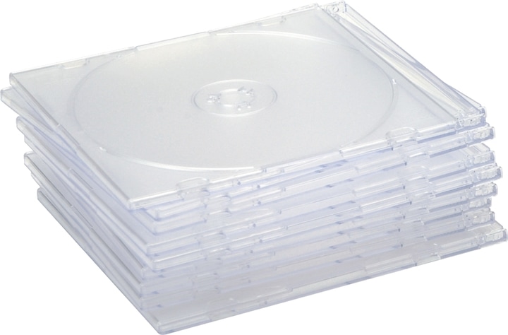 Produktbild MediaRange CD-Leerhülle, schmal, für 1 Disc maschinenfähig, schwarzes Tray