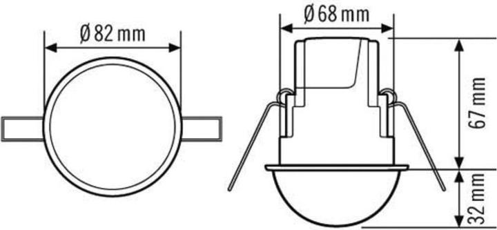 Actual product image Esylux Esyluxpresence detectorPDCE360i/24opalmatt24m (12 m)