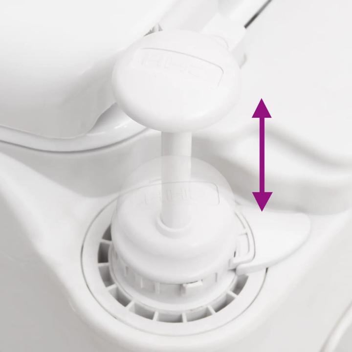 Immagine prodotto VidaXL Toilette da campeggio da incasso Bianca 24+17 L HDPE e Acciaio