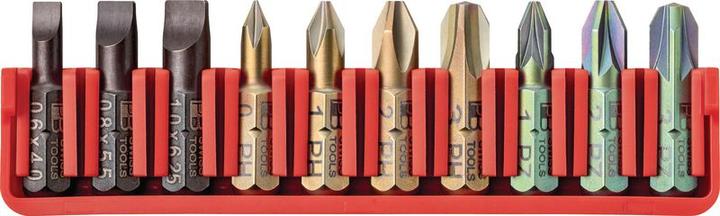 PB Swiss Tools Bitset PB C6.701 CN BitBlock mit 10 Bits (Croce Phillips PH, Croce Pozidriv PZ)