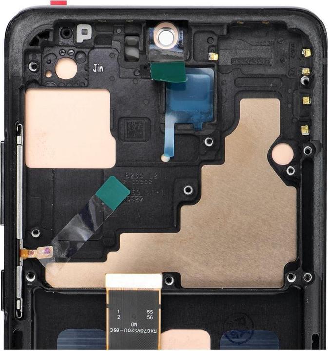 Productafbeelding OEM LCD display! LCD Display for SAMSUNG S20 Ultra Black SOFT OLED with frame (Scherm)
