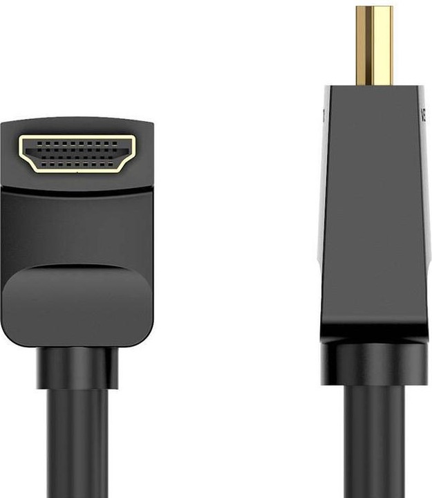 Produktbild Vention HDMI 2.0 Rechter Winkel 90 Grad schwarz - 2m (2 m, HDMI)