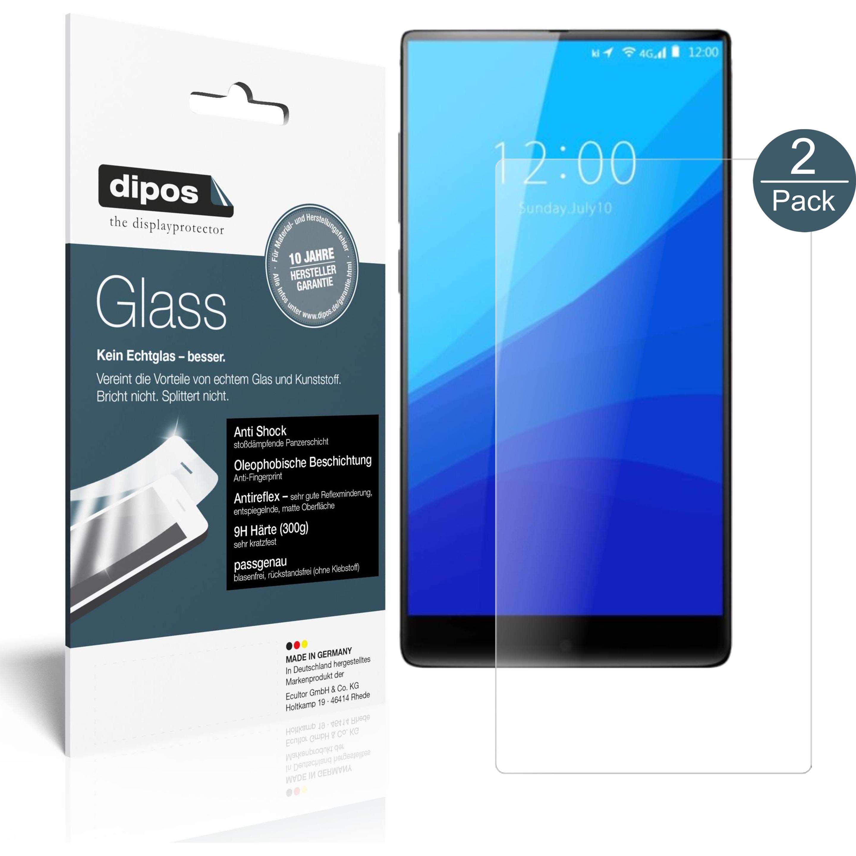 Dipos Displayschutz Anti-Shock (2 Stück, Umidigi Crystal), Smartphone Schutzfolie, Transparent