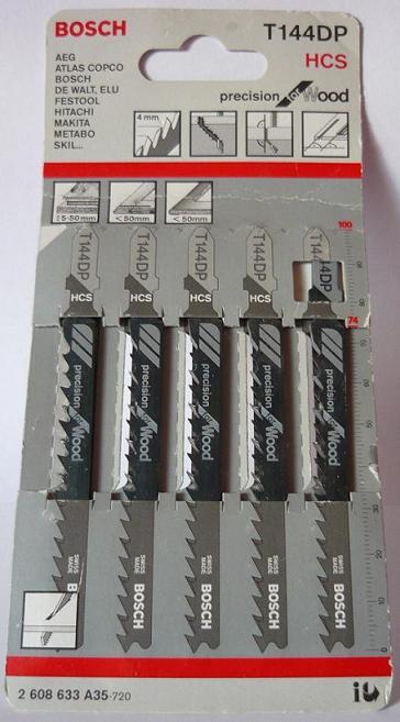 Produktbild Bosch Professional Zubehör PRO Wood precise T144DP Stichsägeblatt, 100 mm, 5-tlg.